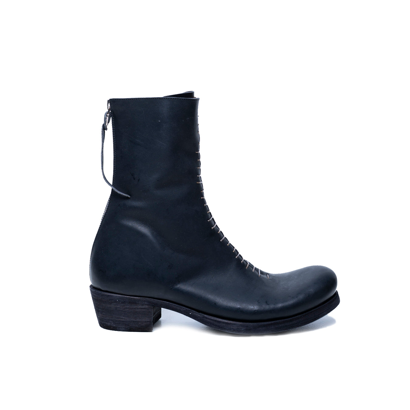 HIGH BACK-ZIP SILVER STAPLE BOOTS (Women) – Lucentement