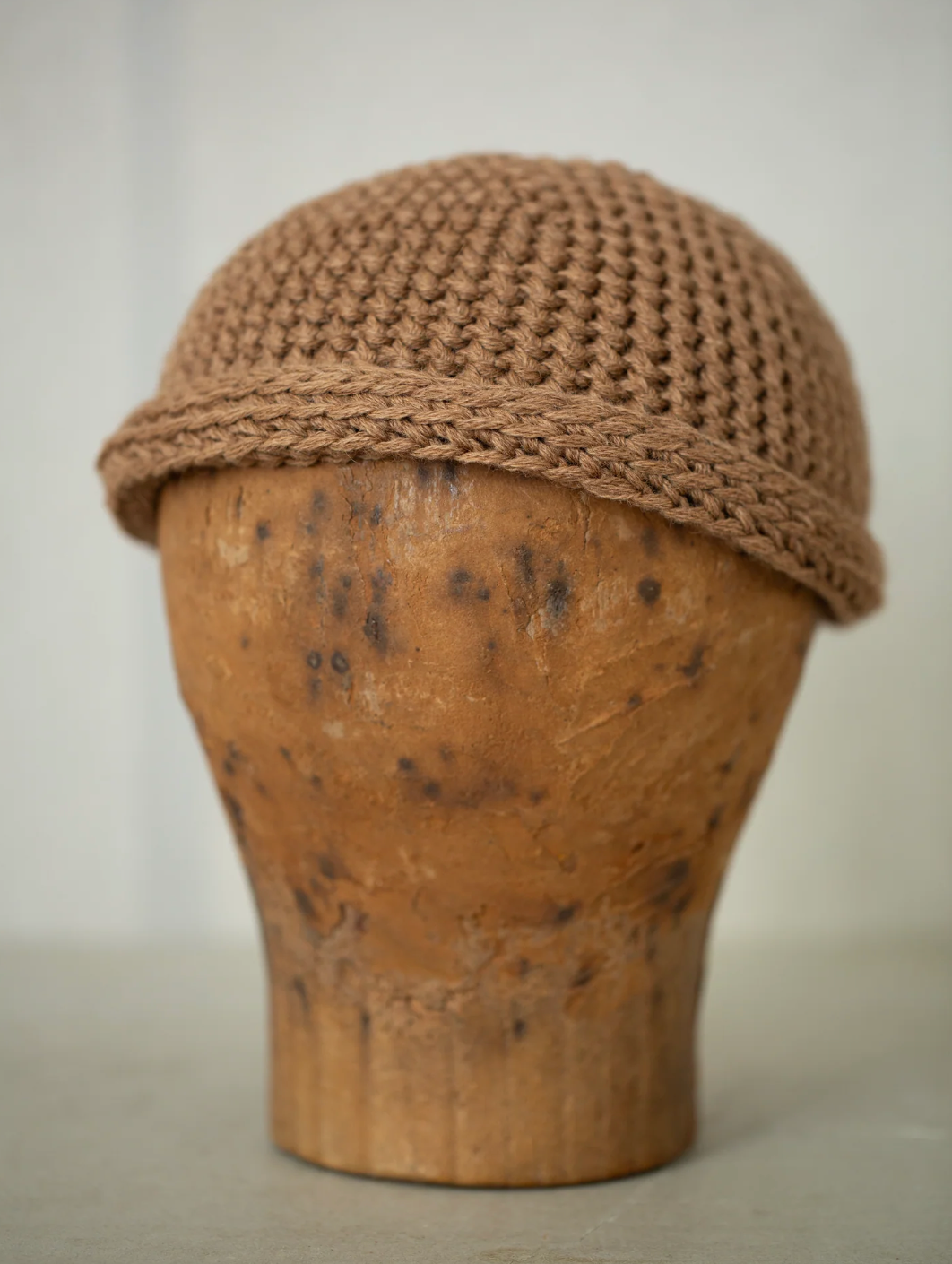 BEANIE #7 CAMEL WOOL