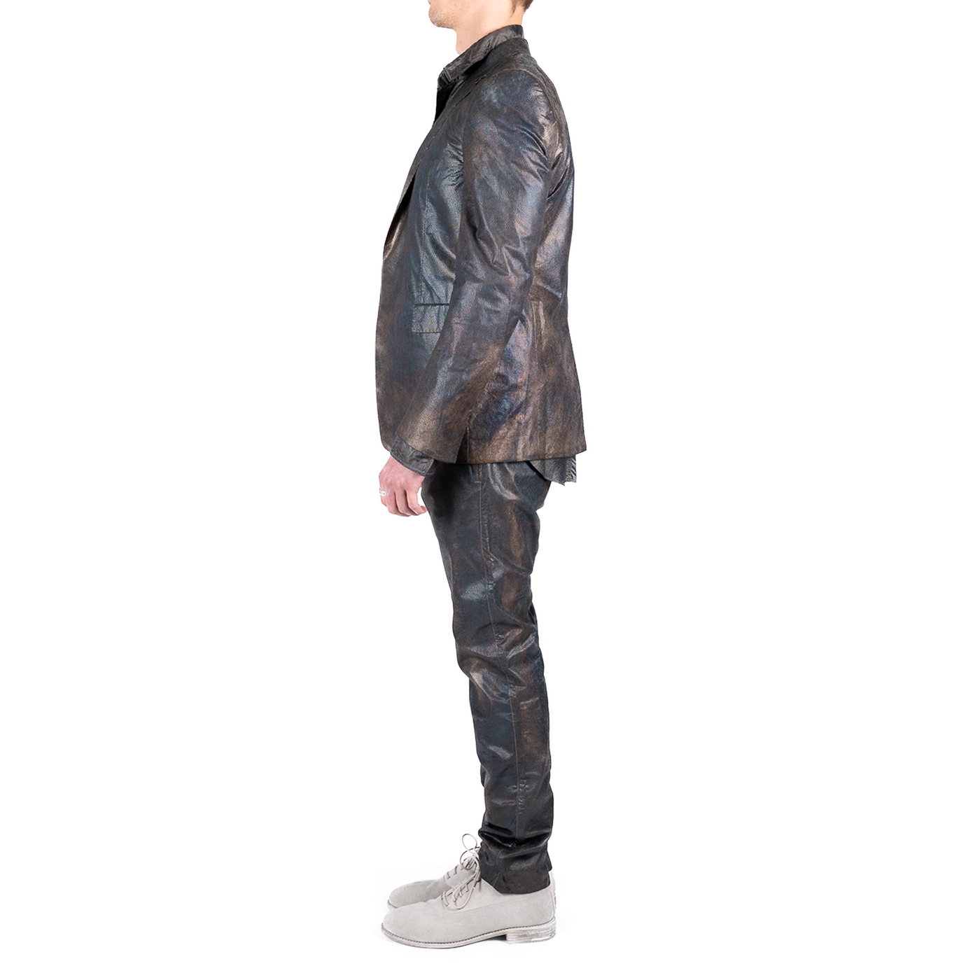 OXID LINED SILVER JACKET