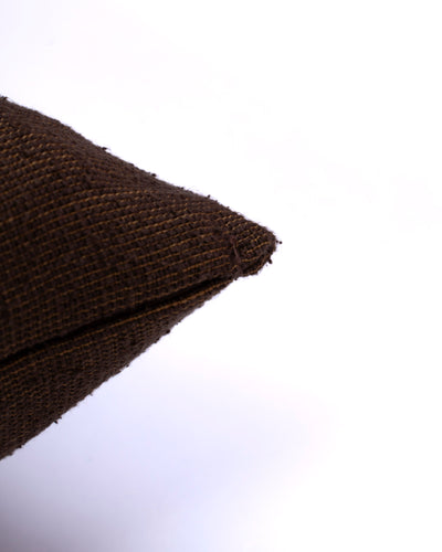 PILLOW BROWN SILK LINEN