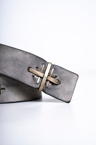 DOUBLE CROSS CARBON BELT