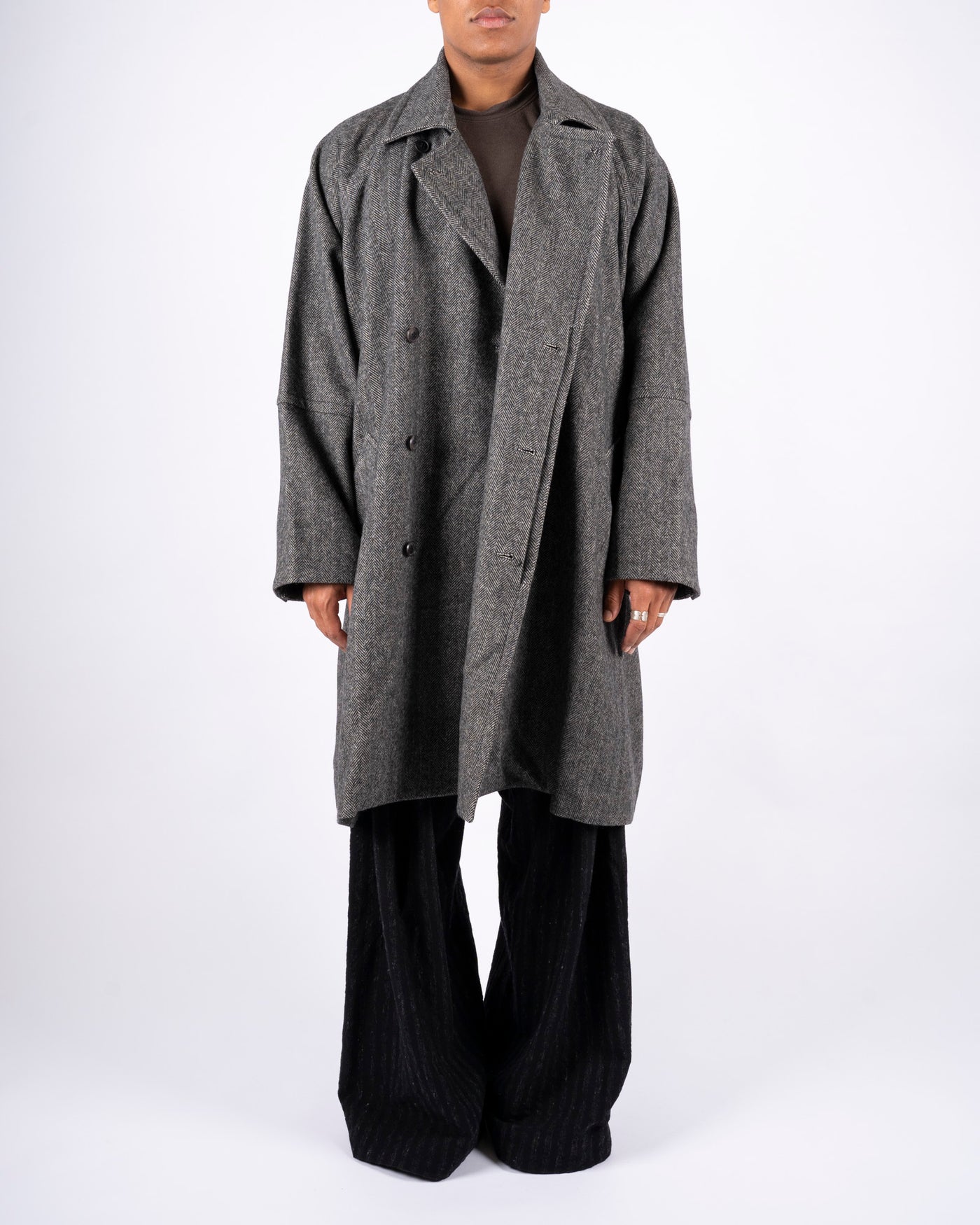 COAT #30 - HERRINGBONE YAK WOOL