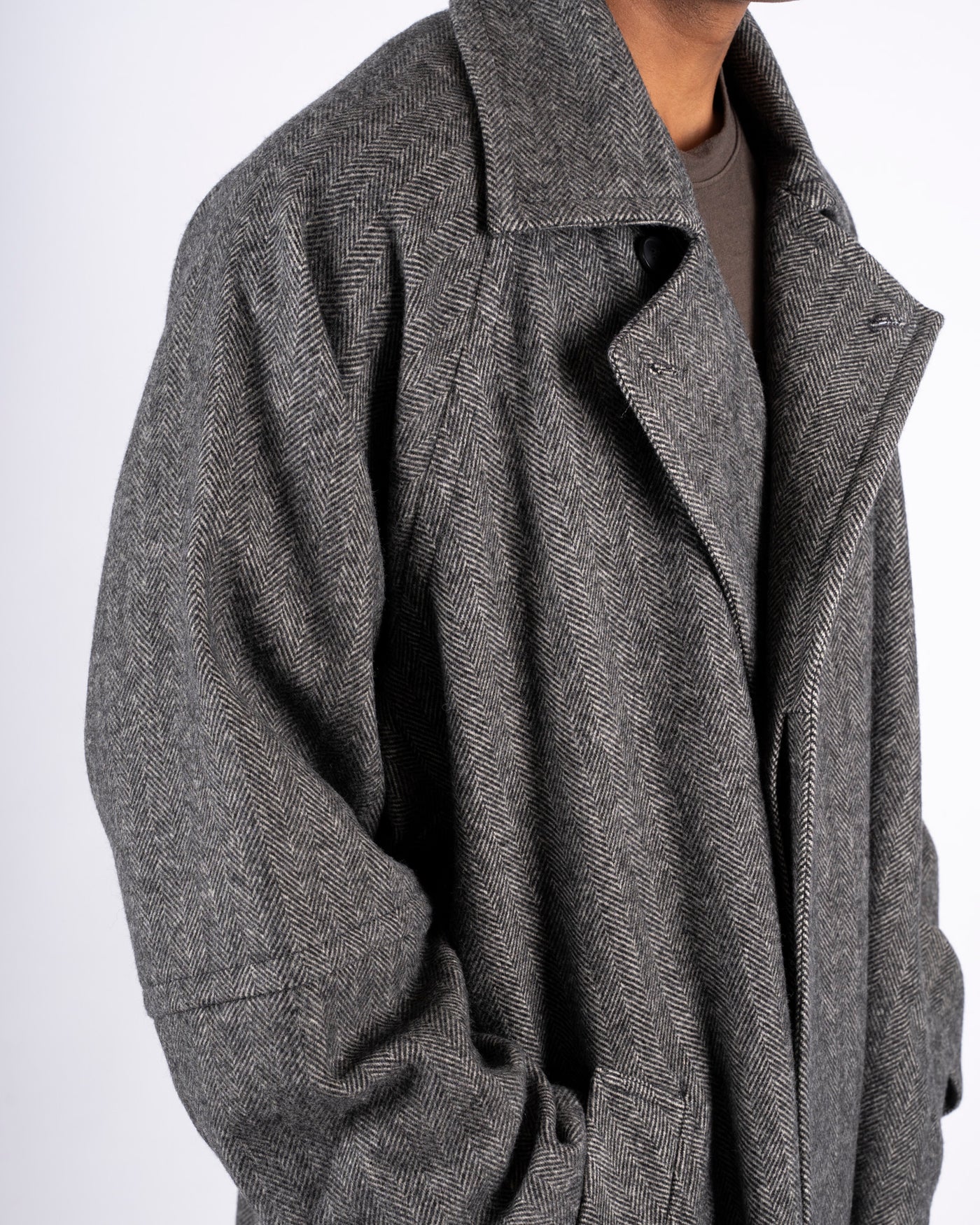 COAT #30 - HERRINGBONE YAK WOOL