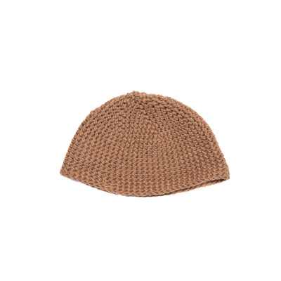 BEANIE #7 CAMEL WOOL