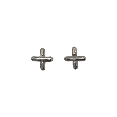 CROSS SILVER EARRINGS